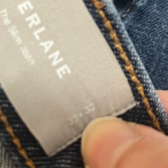 Everlane The Slim Jean Women's 32x32 Classic Blue Denim 5 Pocket Jeans - Picture 9 of 11